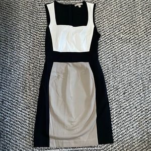 BR Midi Dress with flattering pattern